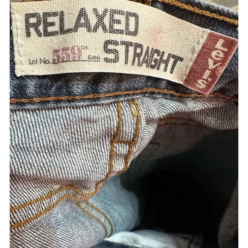 Levi's 559‎ Medium Wash Relaxed Straight Blue Jeans Men's Size 38x30